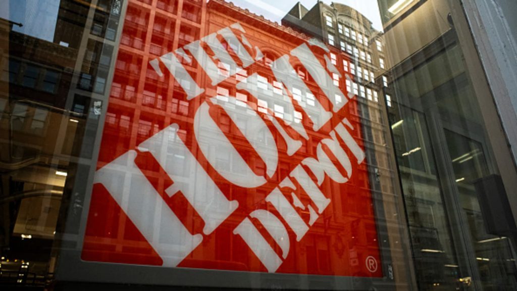 Stocks making the biggest moves midday: HD, INTC, VKTX, NVDA